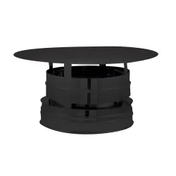 Chapeau Dp Aspirateur Ø153 Noir Mat