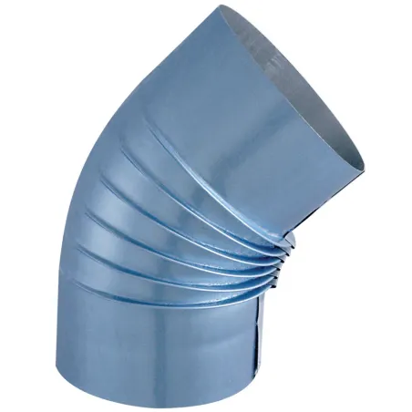 Coude Plisse Aluminie 45° D125Mm Coude Plisse Aluminie 45° D125Mm