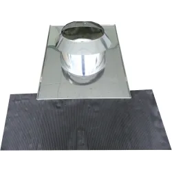 Solin Tuile +Larmier 0-15° Double Paroi D200Mm - Isotip Joncoux