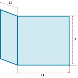 Verre vitrocéramique prismatique pour TULIKIVI - Lasi - Ref PCV-113345-PP35