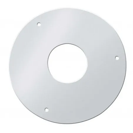 Plaque de propreté ronde inox dn 500mm pour terminal horizontal pour poêle à granulés de bois