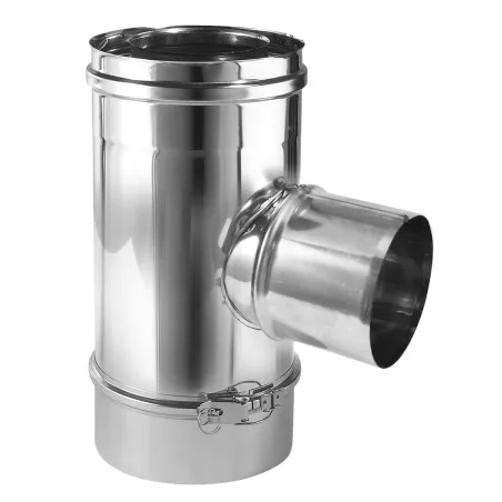 Té 90° avec piquage prise d'air diamètre 80 Té 90° avec piquage prise d'air diamètre 80