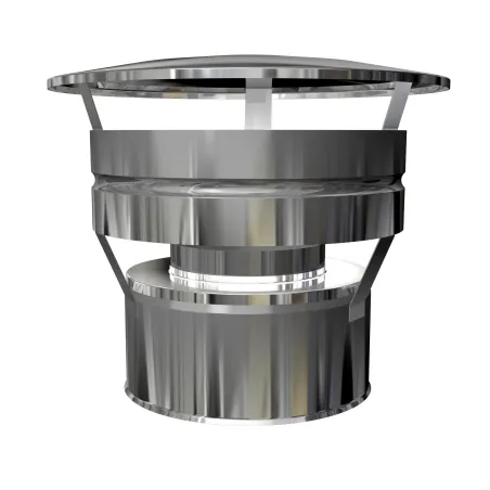 Chapeau aspirateur tubage poêle à pellets double paroi isolé Chapeau aspirateur tubage poêle à pellets double paroi isolé