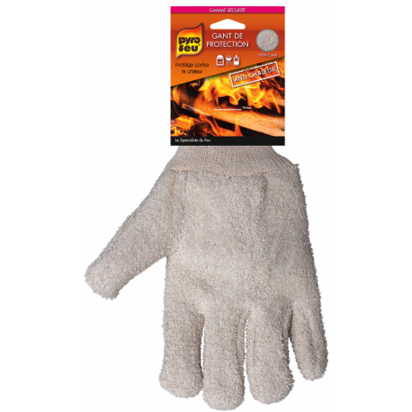 Gant de protection anti-chaleur pour cheminée