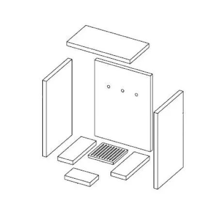 Brique De Fond pour poele à bois Deville