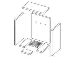 Brique De Dessus De Foyer pour poele à bois Deville