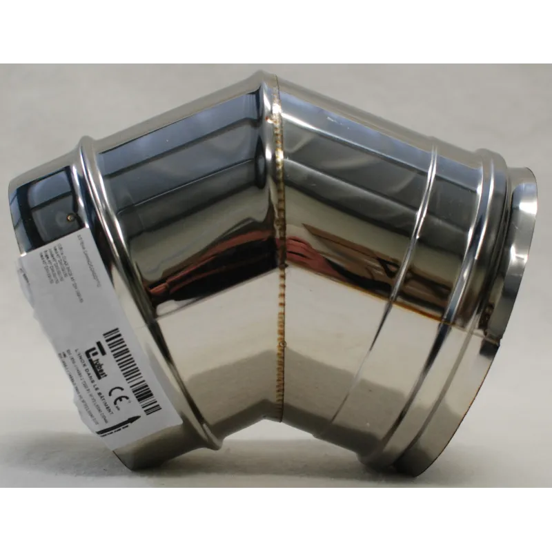 Coude 45° inox pour raccordement de conduit concentrique de poêle à — free download