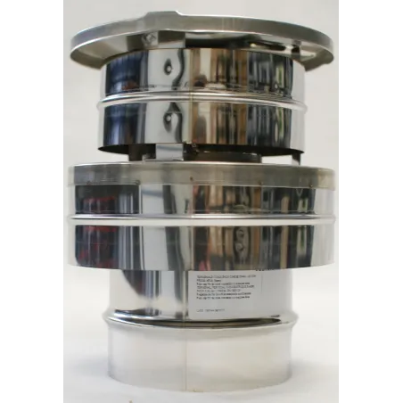 Terminal vertical inox avec bride et joint Terminal vertical inox avec bride et joint