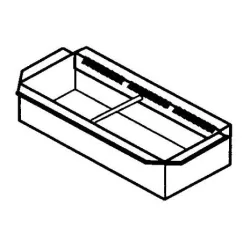 Ens. Cendrier -Peint Gris pour poele à bois Deville