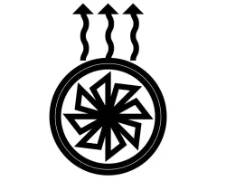 Ens. Four -Emaille Noir pour poele à bois Deville