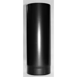 Longueur Droite 0.5 M Acier Noir 2 Mm Pour Conduit Simple Paroi Poêle À Bois Et À Granulés - Tubest