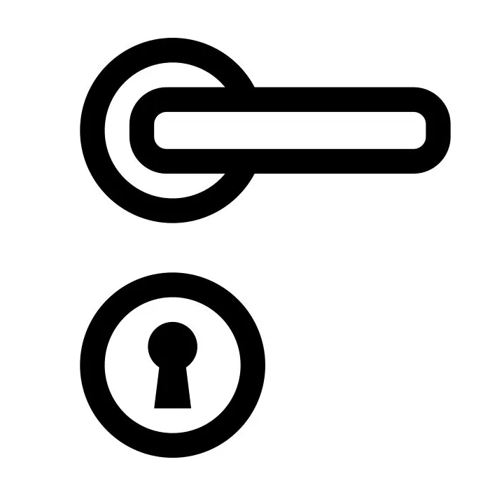 Ens. Bouton De Porte - Bakelite pour poele à bois Deville