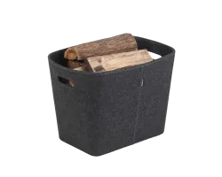 Rangement Bois/Granules Feutrine Gris Felt - Ref DN-005.1401 Rangement Bois/Granules Feutrine Gris Felt - Ref DN-005.1401