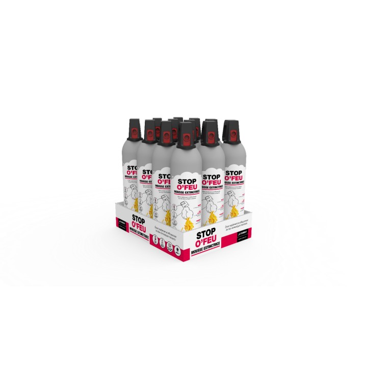 C/12 Mousse Extinctrice 750 Ml Stop O'Feu - Ref DN-042.ME750C