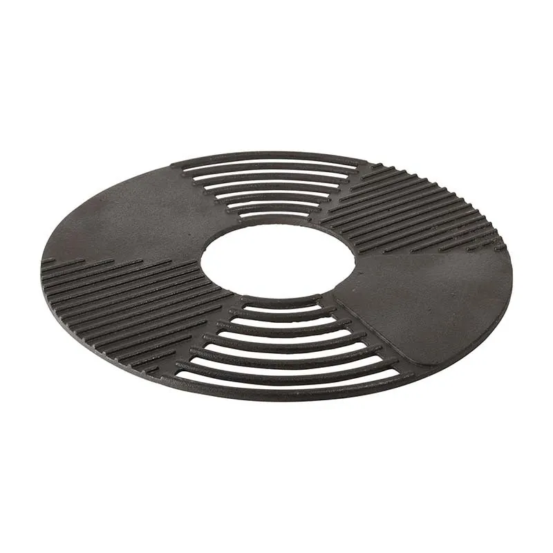Grille De Barbecue En Fonte Ronde 25 Cm - Rechange Pour Grill, Résistante Aux Hautes Températures - Noire