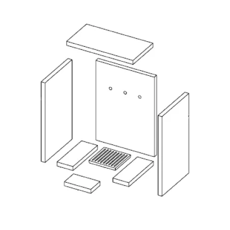 Petite Brique Laterale pour poele à bois Deville