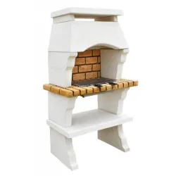 Barbecue Deco Hotte petit modèle Ton Blanc