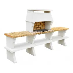 Barbecue Deco Hotte XL + 2 Tables Sur Cote