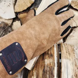 Gants de barbecue en cuir...