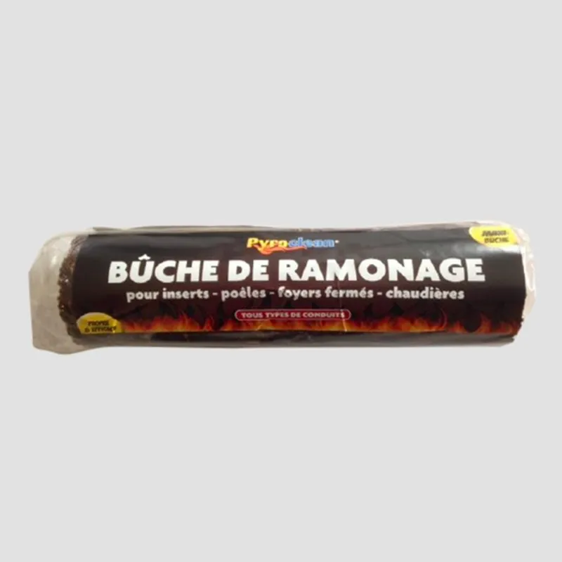 Bûche de ramonage petit modèle pour nettoyer les conduits de cheminée — free download