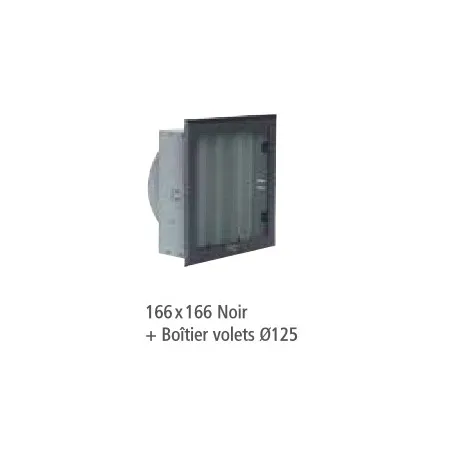 Grille de diffusion réglable avec boîtier à volets orientables Grille de diffusion réglable avec boîtier à volets orientables