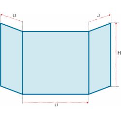 Vitre prismatique - NUNNAANNI (100+455+100)x365
