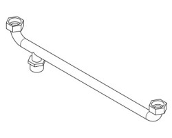 Tuyau retour eau dans la chaudière - Ref 41501100500 - MCZ