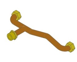 Tuyau retour eau dans la chaudière - Ref 41501302000 - MCZ