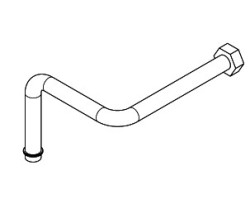 Tuyau retour eau sanitaire - Ref 41501100601 - MCZ