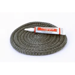 Joint Rond Tressé - Diamètre 9 Mm Pour Poele À Bois - Vendu Par 2.50M + Colle
