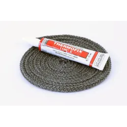 Joint Rond Tressé - Diamètre 5 Mm Pour Poele À Bois - Vendu Par 2.50M + Colle