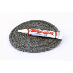 Joint Rond Tressé - Diamètre 8 Mm Pour Poele À Bois - Vendu Par 2.50M + Colle