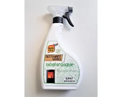Nettoyant pour vitres d'appareil de chauffage biodégradable 750 ml