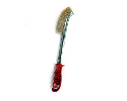 Brosse métal laiton avec long manche - Ersho