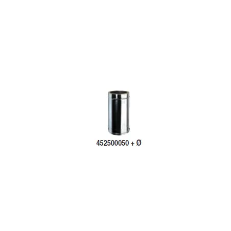 Longueur droite 0.50 m double paroi pour tubage conduit isolé 25 mm - Tubest Longueur droite 0.50 m double paroi pour tubage conduit isolé 25 mm - Tubest