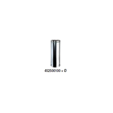 Longueur droite 1m double paroi pour tubage conduit isolé 25 mm ø80/130 - Tubest Longueur droite 1m double paroi pour tubage conduit isolé 25 mm ø80/130 - Tubest