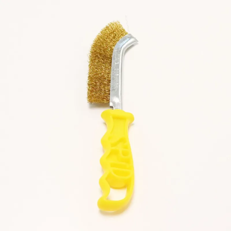 Lot De 5 Brosses En Fil De Laiton QWORK - Manche Long, Pour Rouille, Peinture Et Surfaces Délicates - 2