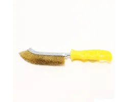 Brosse métal laiton avec manche court - Ersho