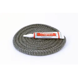 Joint Rond Tressé - Diamètre 11 Mm Pour Poele À Bois - Vendu Par 2.50M + Colle