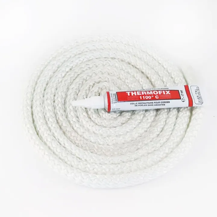 Joint rond tressé - diamètre 9 mm pour poele à bois - vendu par 2,50m