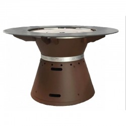 Brasero Plancha VULX Fusion modulable table basse ou haute gaz ou charbon