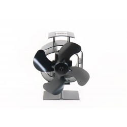 LIENBACHER Ventilateur de poêle à bois avec rotor pivotant Oszilo  (fonctionnement à la chaleur, métal, noir)