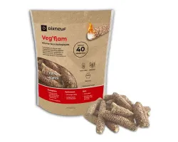 Sachet 40 Rafles De Maïs Veg' Flam Soufflets & Allume-feu - Ersho