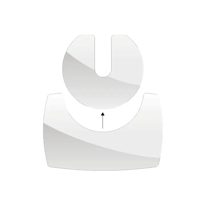 Plaque de sol duo 58x53 cm 85x55 cm verre pour Dixneuf - Réf 017.PSV12