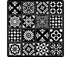 Plaque de sol carro 81.5x81.5 cm Dixneuf - Réf 017.10702N3