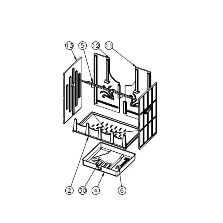 Plaque Foyer Ar G 660112 Anthr - Godin
