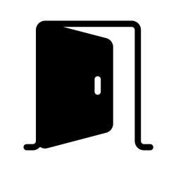 Cadre porte noir complet - 4D2401309003 - Cadel