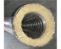 Tuyau Cheminée Flexible Camping 5 Mètres - Extension Conduit Fumée Poêle Tente, Silicone Et Acier