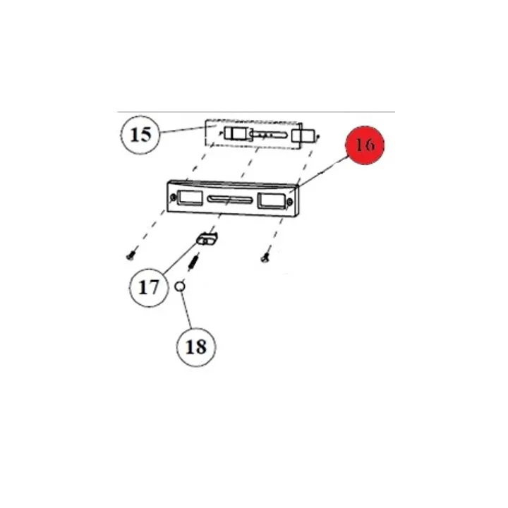 Plaque pour régulateur d'air secondaire pour le poêle Fireplace Akropolis