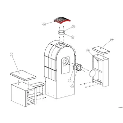 Habillage Latéral Haut Arrière Pour Le Poêle Serena - Fireplace